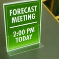 thumbnail image 4 of (2 pack) NuDell Clear Plastic Sign Holder, Stand-Up, 8.5 x 11, 4 of 7