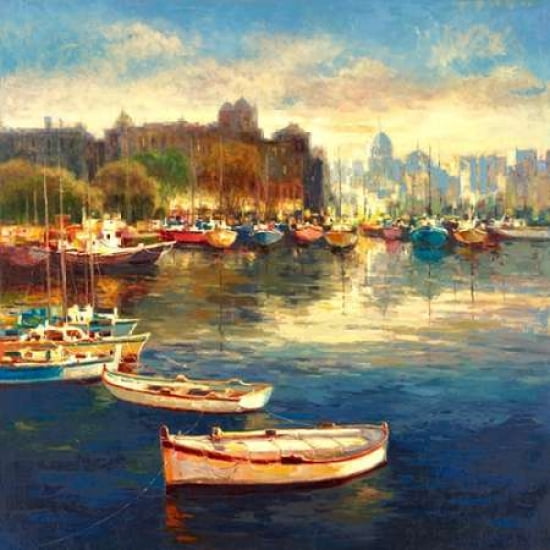 Harbor At Dusk Canv