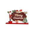 thumbnail image 1 of Mesa De Madera De Feliz Navidad, Muñeco De Nieve, Papá Noel, Cartel De Mesa, Cartel De Alegría De Navidad Para La Cena De Fiesta De Navidad De Invierno Speravity HA041707-01, 1 of 6