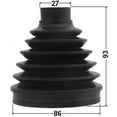 thumbnail image 2 of Febest BOOT INNER CV JOINT KIT 86X93X27 # 1615P-164LH OEM A1643300801, 2 of 2