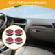 thumbnail image 2 of Ganchos Universales para Asientos de Automóvil Unique Bargains 4 Pcs para Cada Automóvil, SUV, Van, Camión Ganchos Adhesivos de Metal Resistente Rhinestone Rojo 0.91"x0.91", 2 of 7