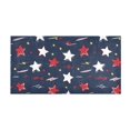 thumbnail image 2 of Haosy Red Yellow Stars Sparks Lightning Bathroom Rugs Non Slip Absorbent Soft Plush Quick Dry Bath Mat, 39"x20", 2 of 8