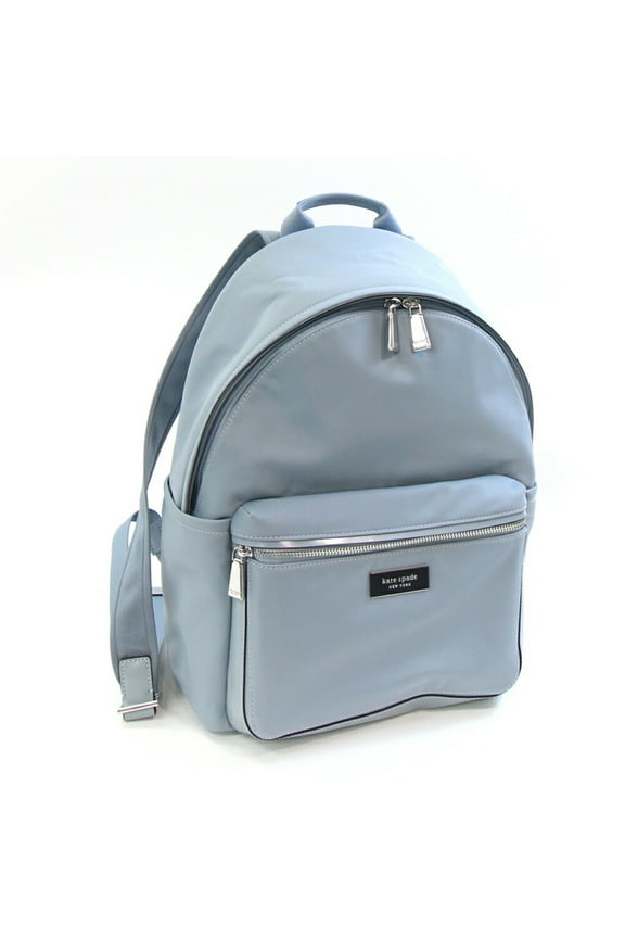 Pre-Owned Kate Spade Sam Icon KSNYL Medium Backpack KB133, Blue-Gray Nylon and... (Good)