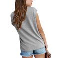 thumbnail image 2 of Girls Short Sleeved Round Neck Casual T-Shirt Kids Children Summer Tops With Pocket, 2 of 2