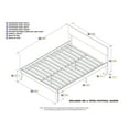 thumbnail image 6 of AFI Orlando Queen Solid Wood Platform Bed, Walnut, 6 of 6