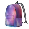 thumbnail image 2 of Colorful Starry Sky and Universe Backpack for School, Cute School Bag with Adjustable Shoulder Straps and Padded Back, 15.7"x11.8"x5.5", 2 of 5