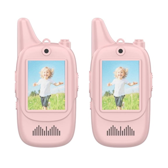 Rechargeable Kids Walkies Talkies 2 Pack, Indoor Outdoor Long Range Kid Walkie Talkie Toys for Game Party Camping