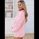 thumbnail image 5 of Conjunto de Dos Piezas A Rayas para Mujer, Sudadera Informal con Falda y Larga, Conjunto de Estar por Casa A Juego. Rosa M, 5 of 10