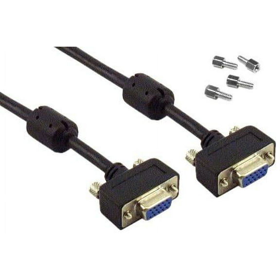IEC M13293 VGA Monitor Extension Cable with thin boots Male to Female High Resolution 6'