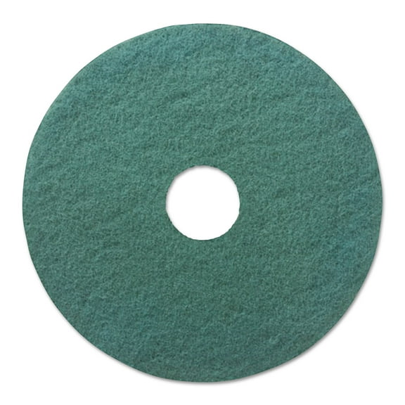 Heavy-Duty Scrubbing Floor Pads, 19" Diameter, Green, 5/carton | Bundle of 5 Cartons
