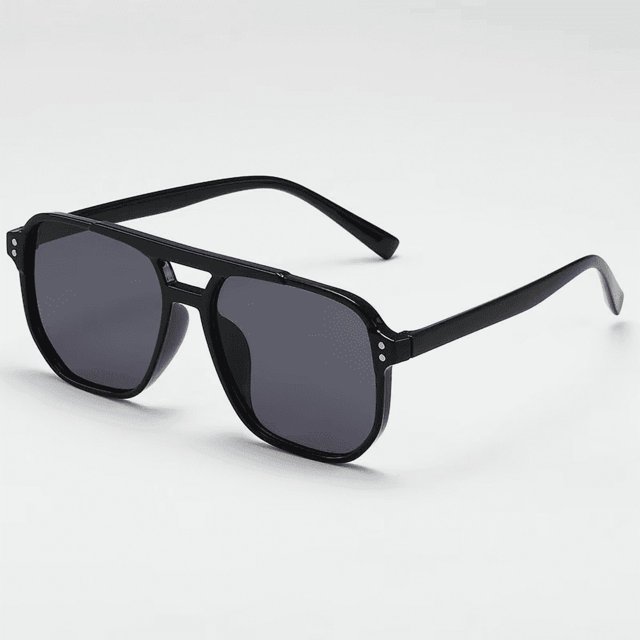 Typpkmm Vintage Men Women Big Sunglasses Men Square Shades Brand Designer Unisex Sun Glasses Lense Male Female Sunglasses Uv400 Black