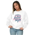 thumbnail image 3 of Guided By Faith And Not By Sight Women Crewneck Sweatshirt Brisco Brands X, 3 of 6
