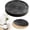 Black, variant on Plant Caddy with Hidden 360°Wheels,Circular Tray Flowerpots Wheel Tray Plant Stand Rolling Saucer Round Flower Pot Mover for Outdoor Indoor Large Plant Pots, Flower Pot, Patio(Black,11.02")