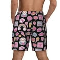 thumbnail image 4 of Uemuo Elements Pattern Mens Swim Trunks Quick Dry Board Shorts with Mesh Lining, Stretch Beach Shorts Quick Dry No-Chafing Board Shorts-Medium, 4 of 9