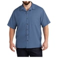 thumbnail image 2 of Yellow Rooster Men's Short Sleeve Easy Care Camp Male Shirt Blue 3XL, 2 of 6