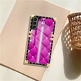 thumbnail image 7 of FKBRCL4U Compatible with Samsung Galaxy S21 Case, Glitter Pink Sofa Leather Zip Crystal Luxury Golden Decoration for Girl Women Soft TPU Shockproof Protective Hard PC Back, 7 of 7