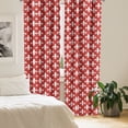 thumbnail image 2 of Ambesonne Fleur De Lis Curtains, Heraldry, Pair of 28"x95", Red White, 2 of 5