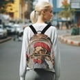 thumbnail image 7 of FORMRS Mini Backpack Purse for Women Travel Daypack Casual Shoulder Bag, Gray Dog Artist, 7 of 7