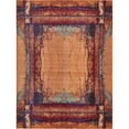 thumbnail image 1 of Unique Loom Estrella Rustic Distressed Rug 9' x 12' Rectangle Orange/Black, 1 of 5