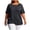 Dark Gray02, variant on T Shirts for Women Plus Size Crew Neck Short Sleeve T-Shirt, Crisscross Cutout Open Back Split Hem Casual Athletic Workout Pullover Top Going Out Tops
