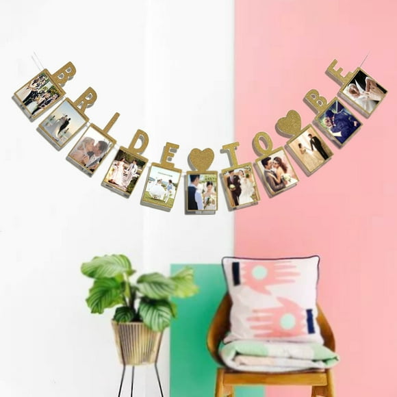 Bridal to Be Photo Frame Banner Shower Banner Wedding Photo Bachelorette Party Hen Night Wedding Decorations Bridal Shower Bunting