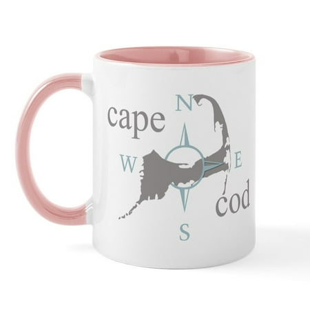 

CafePress - Cape Cod Compass Mug - 11 oz Ceramic Mug - Novelty Coffee Tea Cup