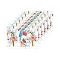 thumbnail image 4 of MKHERT Watercolor Parrot Bird with Hawaiian Hibiscus Flowers Placemats Table Mats for Dining Room Kitchen Table Decoration 12x18 inch,Set of 6, 4 of 4