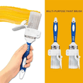 thumbnail image 2 of 2pcs Comfortable Handle Edging Color Separation Brush with Detachable Baffle Hanging Paint Brush, 2 of 7
