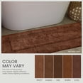 thumbnail image 6 of Home Weavers Classy Bathmat 100% Cotton Tufted Bath Rug, Extra Soft and Absorbent Bath Rugs, Machine Washable bath rugs for Bathroom, 21"x34" Rectangle, Chocolate, 6 of 10