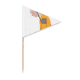thumbnail image 1 of Traditionnel Cure-Dents Japonais pour Femmes Code Robe Triangle Toppers de Cupcake Drapeau, 1 of 3