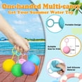 thumbnail image 3 of Paquete de 12 globos de agua para niños, bolas de agua reutilizables de llenado rápido, juguetes al aire libre para niñas y niños, bombas de salpicaduras de agua de silicona, juguetes de glo, 3 of 5