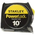 thumbnail image 1 of Cinta métrica Stanley Powerlock de 3 m con escala de diámetro, paquete de 6, 1 of 1