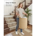 thumbnail image 5 of SONGMICS Cotton Rope Laundry Basket, 15.8 Gal Natural Fiber Hamper with Handles, for Kids' Toys Clothing Bedroom Living Room, Yellowish Brown, 5 of 5