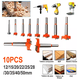 thumbnail image 3 of Broca Para Bisagra Forstner 12-35 Mm Madera Con Tope 10 Pcs PLATA /ROJO, 3 of 4