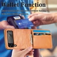 thumbnail image 6 of for Samsung Galaxy Z Flip 3 Wallet Case with Card Holder,Touch Slim PU Leather Shockproof Phone Case Cover for Samsung Galaxy Z Flip 3 5G DK Brown, 6 of 16