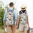 thumbnail image 6 of Balery Cute Dinosaurs Vintage Canvas Backpack for Men and Women - Large Capacity, Durable Travel Laptop Bag for School, Work, Hiking, and Outdoor Activities, 6 of 7