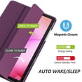 thumbnail image 4 of MoKo Case for Galaxy Tab A11+ Plus/A9+ 11-Inch 2026/2024, Slim Stand Protective Smart Cover with Hard PC Translucent Back Shell for Galaxy Tab A11+/A9 Plus Tablet, Auto Wake/Sleep,Dark Purple, 4 of 8