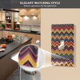 thumbnail image 5 of Yayeee Blank Wall Plate Cover 1-Gang 4.5"x2.7" Home Unused Decorative Outlet, Brown Geometric, 5 of 7