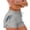 #Gray, variant on Women's High Waisted High Split Workout Gym Shorts With Pocket,Yellow,Women's Plus Size XLYoung Women's Short