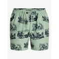 thumbnail image 3 of No Boundaries Men's & Big Men's Elastic Swim Trunks, 5" Inseam, Size S-5XL, 3 of 5