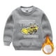 thumbnail image 1 of Gibobby Sudaderas de lana para niños espesar manga larga cuello redondo niños pequeños invierno cálido camisa suéter tops(Gris, 2-3 Años), 1 of 2