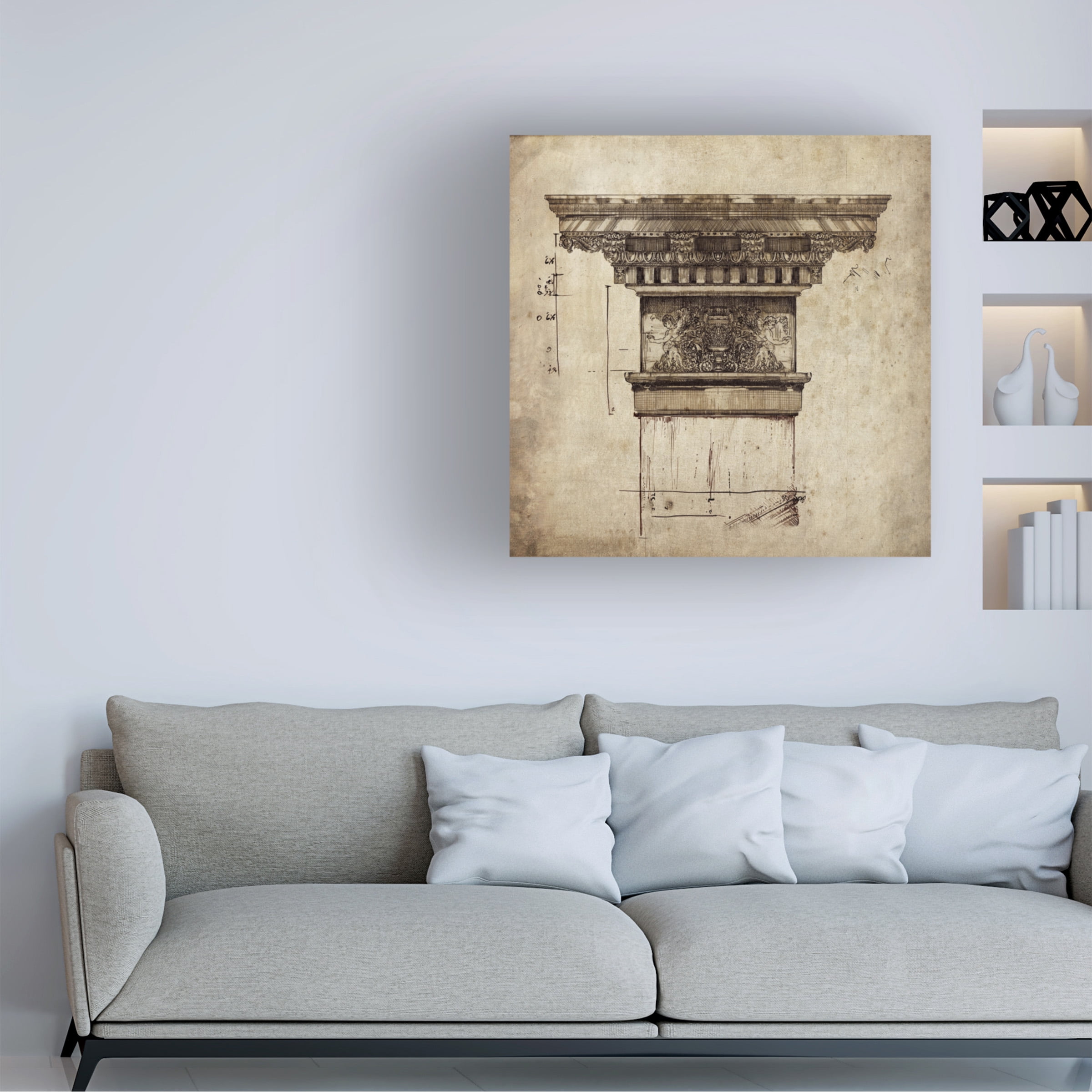 Sidney Paul and Co. ' Column I' Canvas Art
