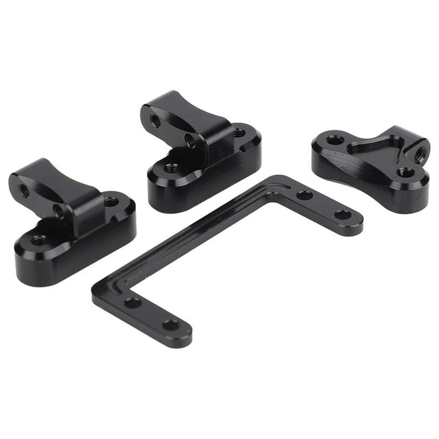 Montaje De Servo, Soporte De Montaje De Servo De Aleación De Aluminio Hermoso De Alta Resistencia Negro Fácil De Instalar Para Autos 1/10 RC OTVIAP RC Accessories