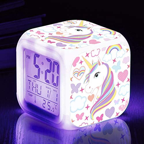 KIDS TIME TEACHING ALARM CLOCK DRAGON BEDSIDE LEARNING HOUR MINUTE HANDS 