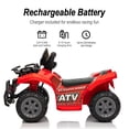 thumbnail image 3 of Hikiddo 6V Ride-on Toy for Toddlers, Kids ATV 4 Wheeler for 1-3 Boys & Girls with Music - Red, 3 of 4