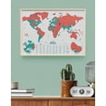 thumbnail image 6 of Luckies Scratch Map | Scratch Off World Map Poster | A3 Coral, 6 of 7