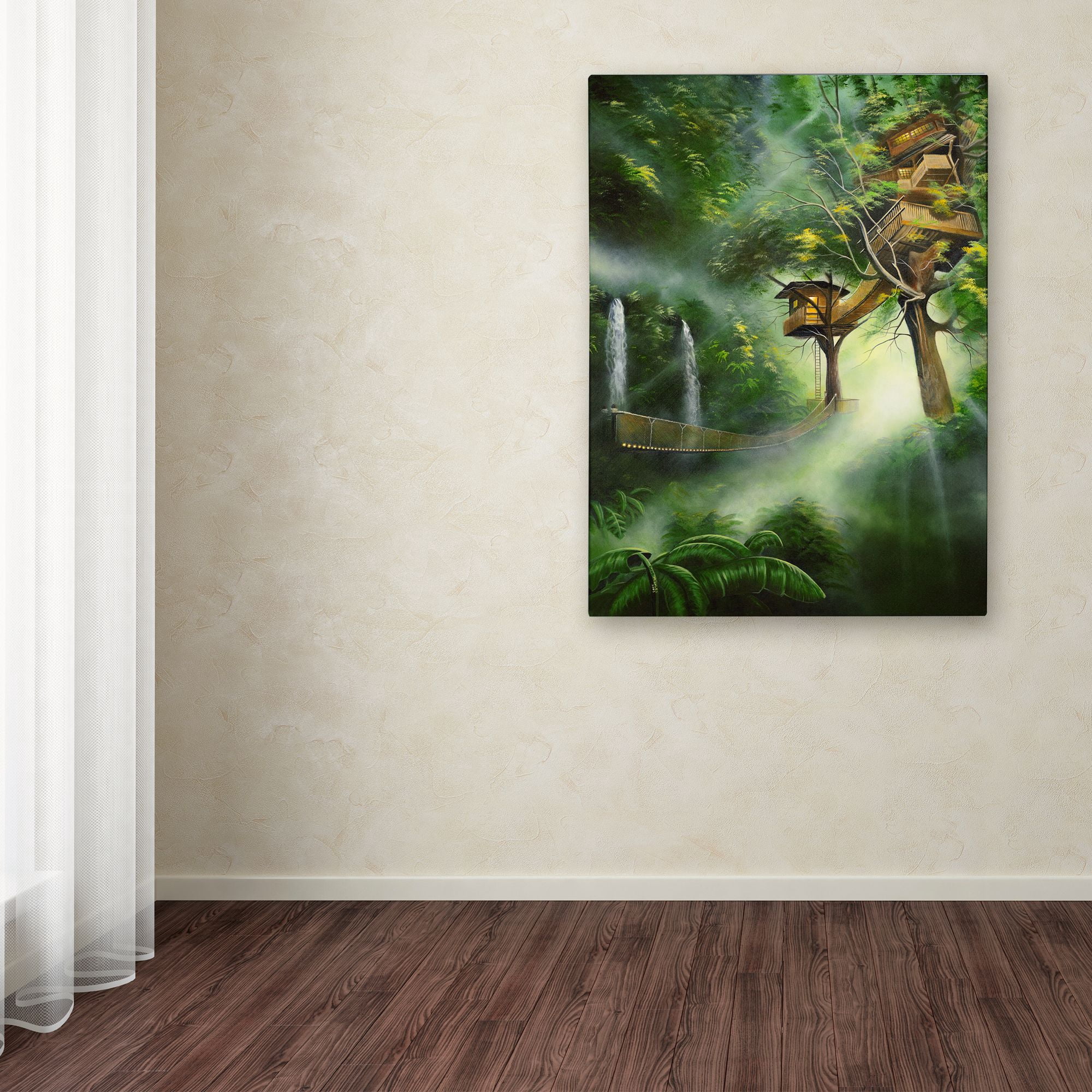Trademark Fine Art 'Treehouse' Canvas Art by Geno Peoples