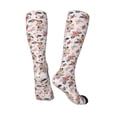 thumbnail image 5 of Lsque Rose Flowers Printed Crew Socks Men's Women's LightWeight Thin Casual Calf Socks ,Knee High Socks,Cotton Socks, 5 of 9