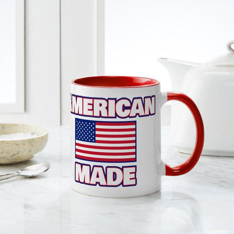 CafePress American Made 11oz Ceramic Mug - Novelty Coffee Tea Cup, Perfect  for Home or Office Use - Walmart.com