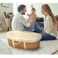 Badger Basket WickerLook Woven Baby Moses Changing Basket Natural